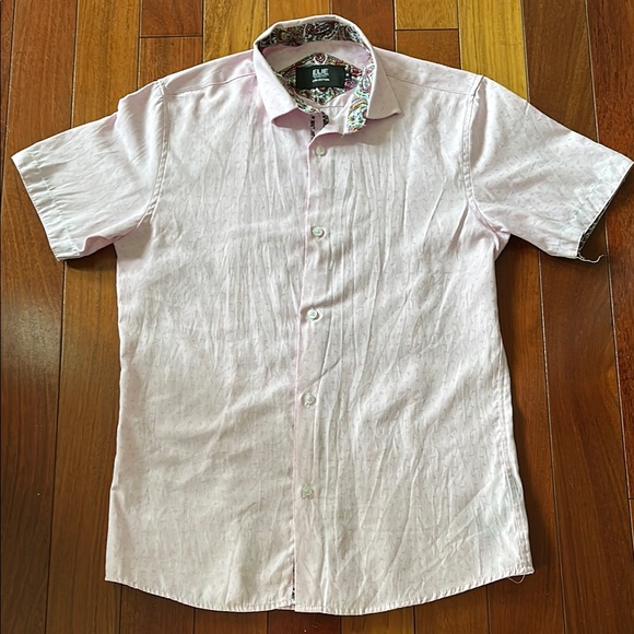 Elie Balleh Pink Short Sleeve Shirt - Picture 1 of 6